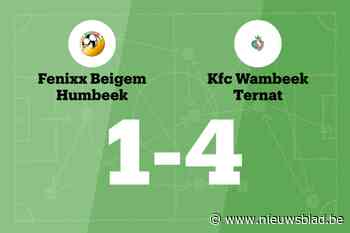 Overduidelijke winst voor KFC Wambeek Ternat tegen Fenixx Beigem Humbeek