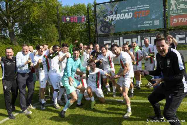 Weten dat het verhaal stopt, en toch kampioen spelen: Houtvenne flikt het in zenuwslopende partij op het Rooi