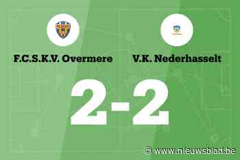 Gelijkspel voor SKV Overmere thuis tegen VK Nederhasselt