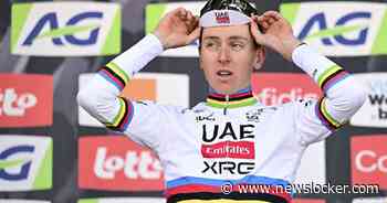 Tadej Pogacar staat op eenzame hoogte: ‘Als ik goede benen heb, gaat het zoals het nu gaat’
