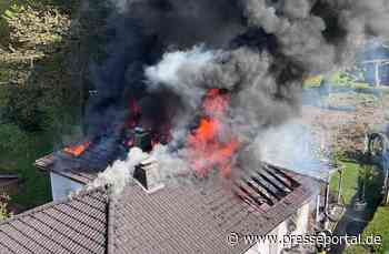 FW-OE: Dachstuhlbrand in Meggen