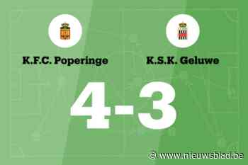 FC Poperinge wint tegen SK Geluwe door treffers van Ouerghui