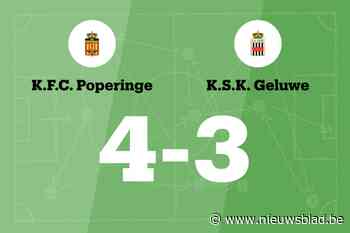 FC Poperinge wint tegen SK Geluwe door treffers van Ouerghui