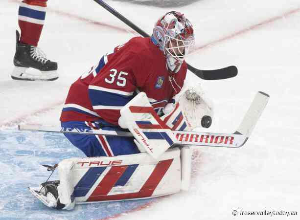 Canadiens’ Montembeault day-to-day, Capitals’ Thompson a game-time decision
