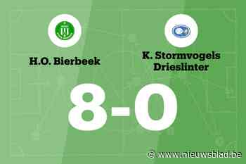 HO Bierbeek B maakt veel doelpunten thuis tegen Drieslinter