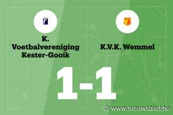 Heindryckx redt punt voor Kester-Gooik tegen KVK Wemmel