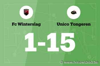 Unico Tongeren B laat FC Winterslag kansloos
