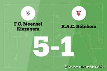 Meensel-Kiezegem wint spektakelwedstrijd van Betekom B