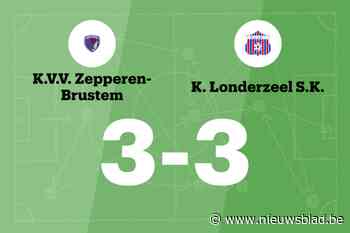 Zepperen-Brustem speelt gelijk in thuiswedstrijd tegen Londerzeel