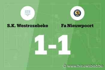SK Westrozebeke speelt gelijk tegen FA Nieuwpoort B
