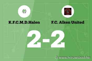 Halen en Alken United eindigt op 2-2