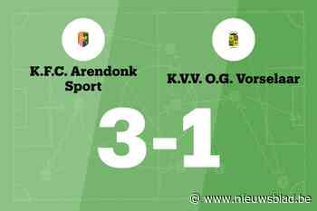 Zege Arendonk B tegen Vorselaar