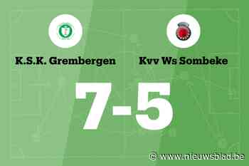 KSK Grembergen B wint spektakelwedstrijd van WS Sombeke