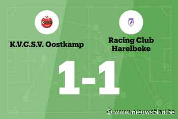 SV Oostkamp en RC Harelbeke eindigt op 1-1