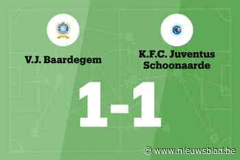 VJ Baardegem speelt thuis gelijk tegen Juventus Schoonaarde B