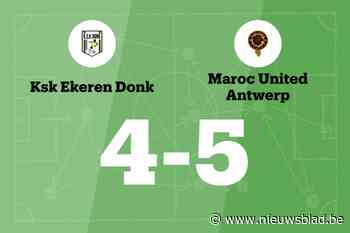 Weergaloze Degirmenci leidt Maroc United Antwerp langs Ekeren Donk B