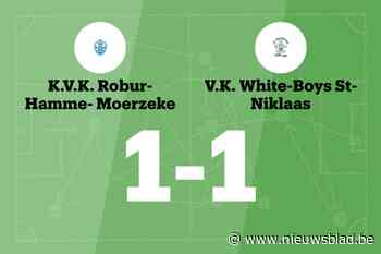 Gelijkspel voor KVK Robur Hamme-Moerzeke thuis tegen VK White Boys Sint-Niklaas