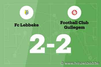 FC Lebbeke sleept gelijkspel uit de brand in de thuiswedstrijd tegen FC Gullegem