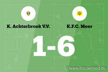 Ooms scoort drie keer, Meer verslaat Achterbroek