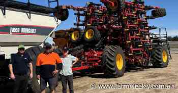 Katanning grower takes delivery of Bourgault's new 4420 Deep Knife Drill