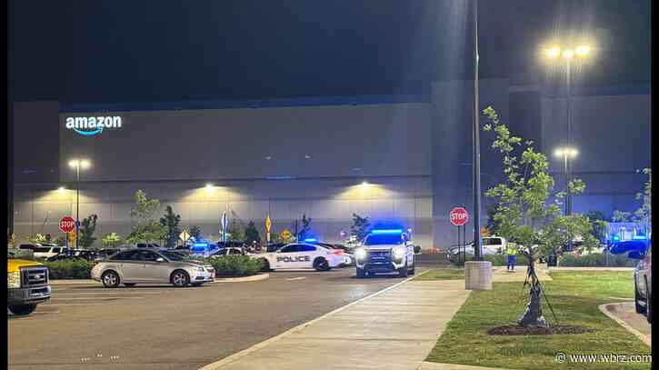 Large law enforcement presence at Cortana Amazon facility
