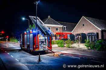 Buitenkachel zorgt voor dakbrand