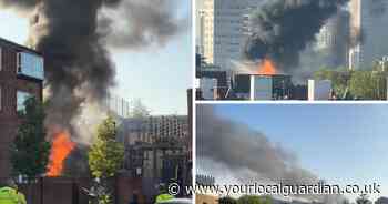 Smoke rises over London as 70 firefighters tackle blaze in Westminster