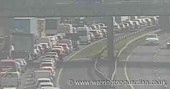 Severe delays and heavy traffic on M56 outside Warrington after rush hour crash