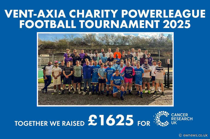 Vent-Axia charity football tournament supports Cancer Research