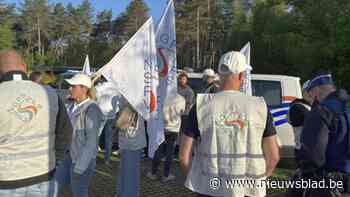 Politie protesteert aan Kempense nucleaire sites