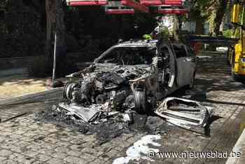 Moeder merkt rook op aan motorkap en haalt kind uit wagen: wagen brandt volledig uit