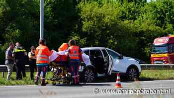 Man gewond na ongeluk op de A58