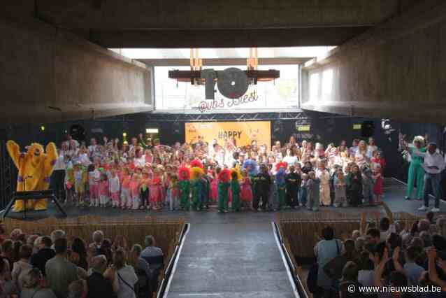 Schoolkinderen VBS Biest geven beste van zichzelf tijdens Tien Om Te Zien