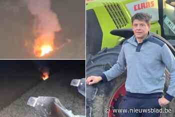 Bom vliegt in brand terwijl Dries (46) zijn akker ploegt: “Ze blijven komen, het is een wonder dat er zo weinig slachtoffers vallen”
