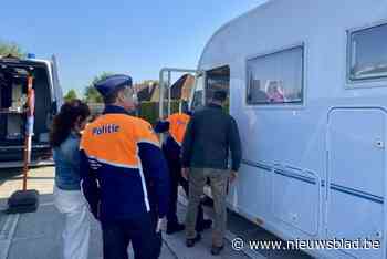 Heel wat Bruggelingen zakken met mobilhome of caravan af naar check-updag van lokale politie