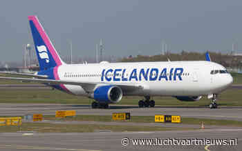 Boeing 767's hard op weg naar de uitgang bij Icelandair