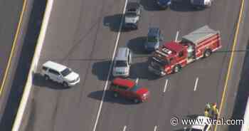 Multi-car crash blocks I-40 in Johnston County at NC 42, creating miles of delays