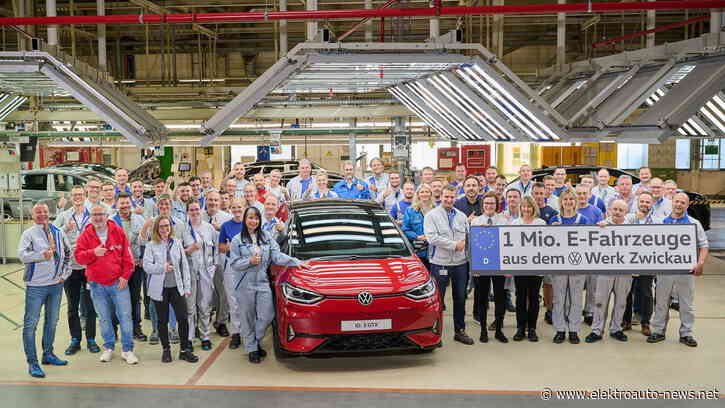 VW-Werk Zwickau feiert sein Millionstes E-Auto