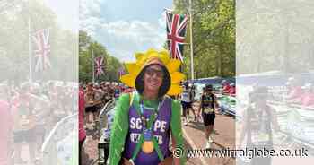 Wirral doctor breaks world record at London Marathon dressed as sunflower
