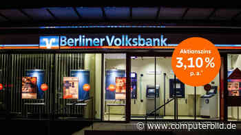 Tagesgeld-Knüller: Berliner Volksbank zahlt 3,1 % Zinsen für Neukunden
