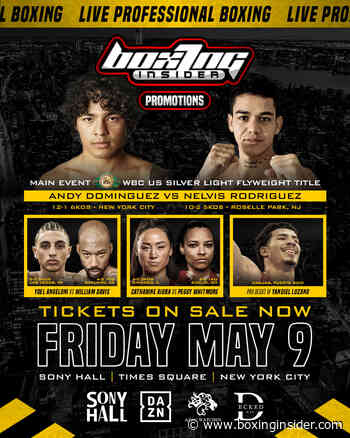 Boxing Insider Brings Exciting Night of Club Boxing Featuring Andy Dominguez May 9 to NYC