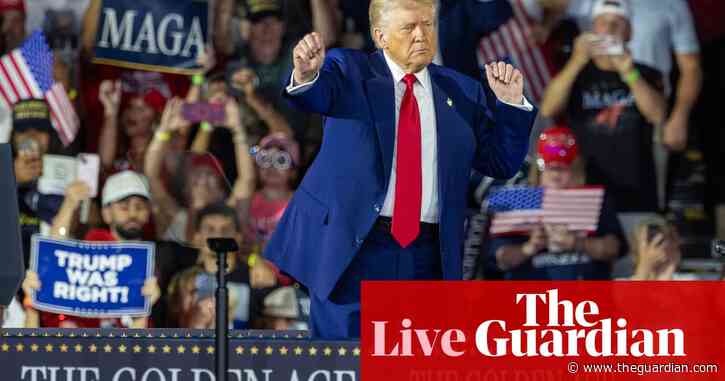 Trump hits out at journalist in tense TV interview to mark 100 days in office – US politics live