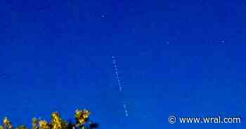 Starlink satellites spotted in North Carolina skies overnight