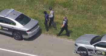 Person in custody after heavy law enforcement presence on I-40 near Aviation Parkway