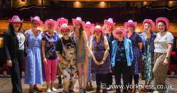 York dance group meets Carrie Hope Fletcher at Grand Opera House