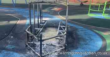 Children’s play area vandalised and destroyed following mindless arson fire