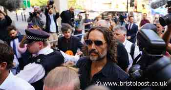 Russell Brand arrives at court to face rape and sexual assault charges