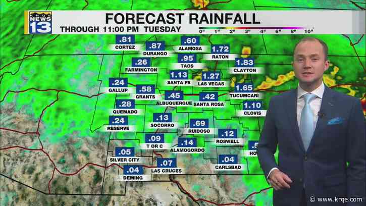 Storms move into the Albuquerque Metro Friday evening