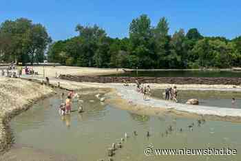 FOTO. Eerste waterpret aan speelzone van de Wonderwoudvijver