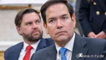 Krieg wird nicht bald enden: Rubio und Vance deuten Rückzug der USA als Friedensvermittler an